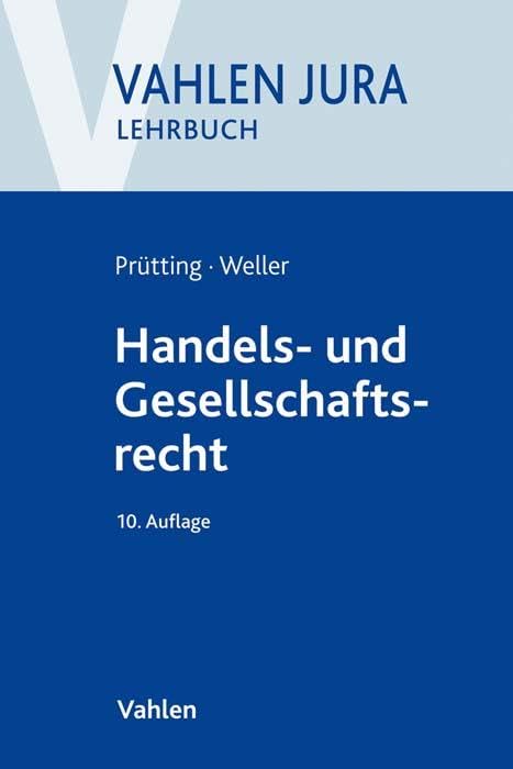 Handels- und Gesellschaftsrecht Law
