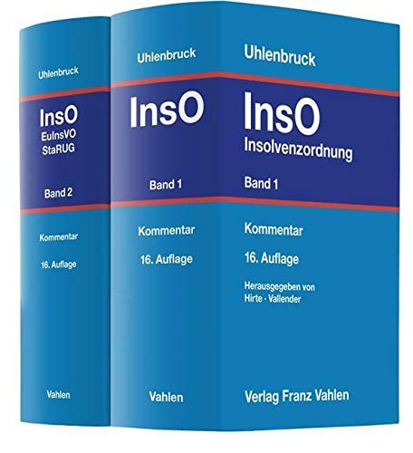 Insolvenzordnung Gesamtwerk: Kommentar in 2 Bänden Law