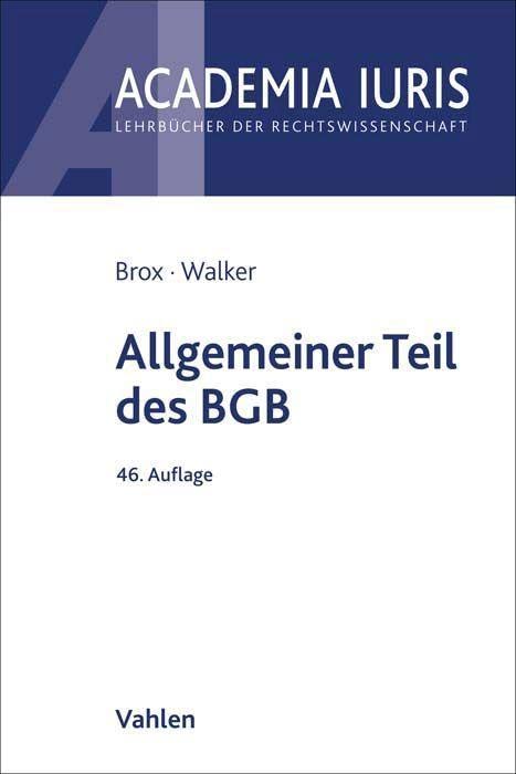 Product Image: Allgemeiner Teil des BGB