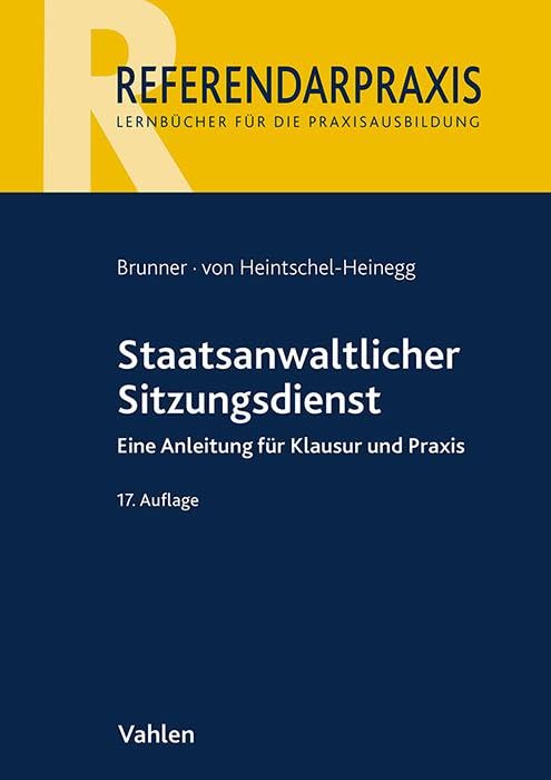 Staatsanwaltlicher Sitzungsdienst Law