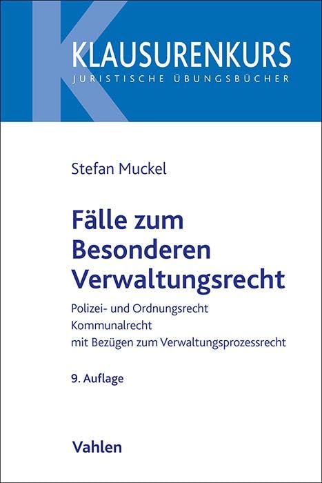 Fälle zum Besonderen Verwaltungsrecht Law