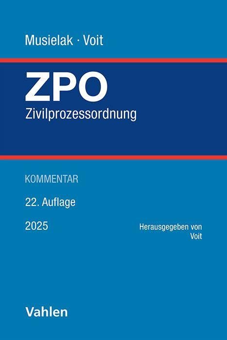 Zivilprozessordnung. ZPO Law