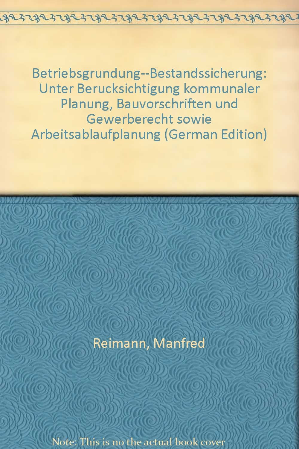 Product Image: Betriebsgründung, Bestandssicherung