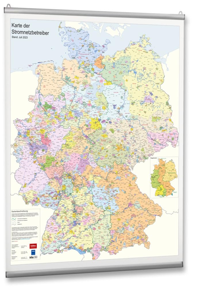 Karte der Stromnetzbetreiber 2023: Stand: Juli 2023 Business, Finance & Career