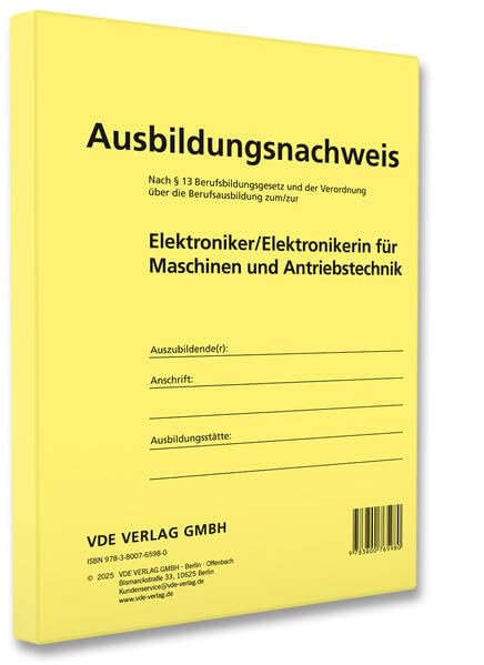 Ausbildungsnachweis Elektroniker/Elektronikerin für Maschinen und Antriebstechnik Study Guides