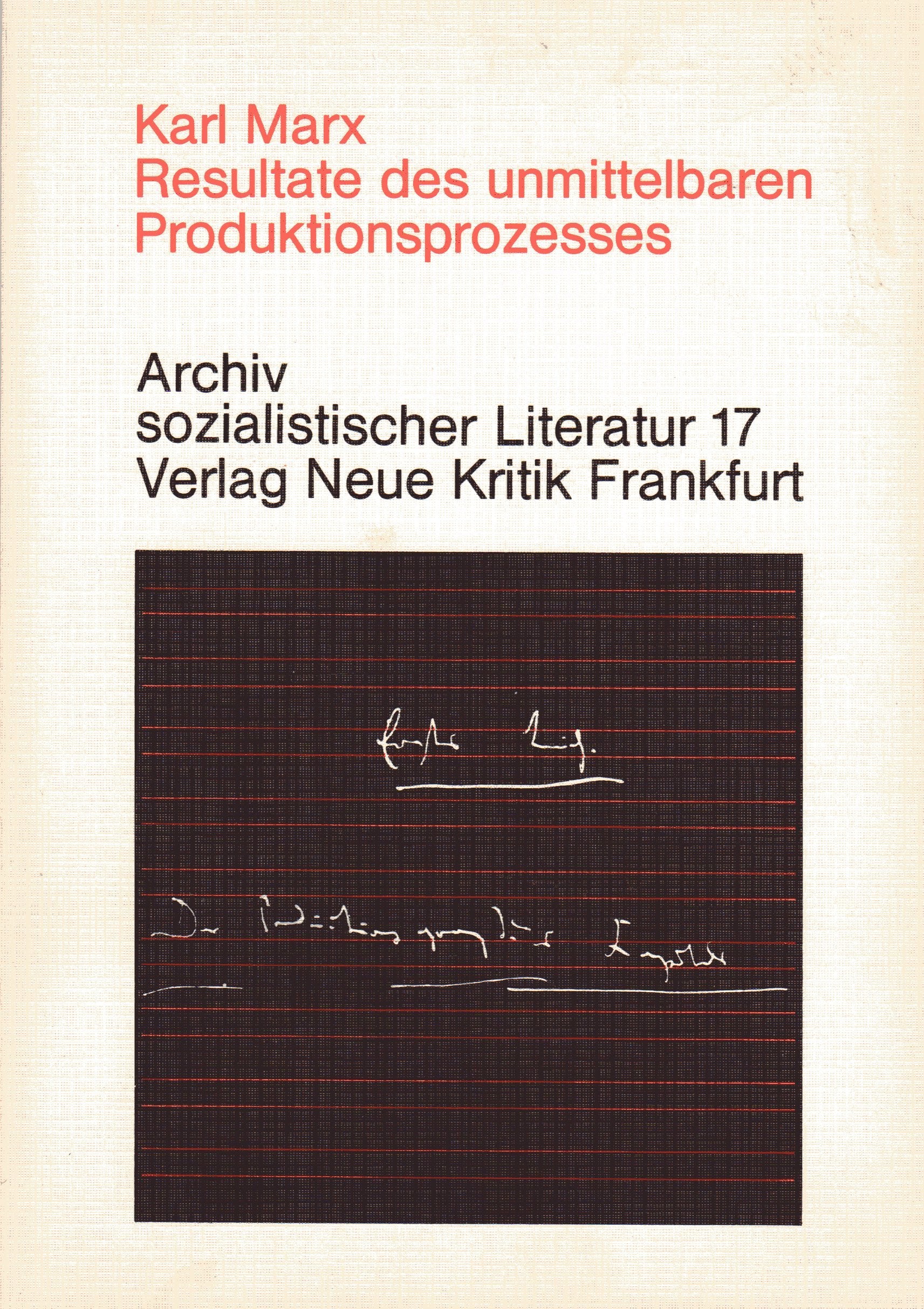 Resultate des unmittelbaren Produktionsprozesses Social Sciences