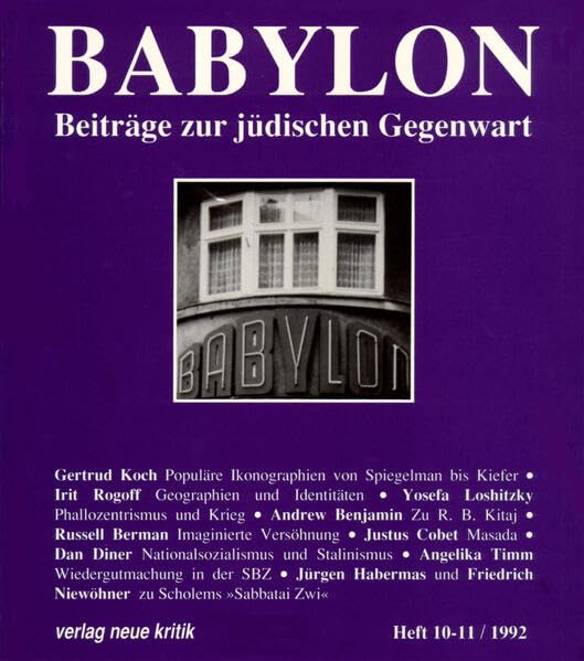 Babylon 10/11. Beiträge zur jüdischen Gegenwart (Babylon: Beiträge zur jüdischen Gegenwart) Religion & Esotericism