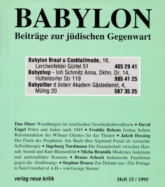 Babylon, Beiträge zur jüdischen Gegenwart, H.15 Religion & Esotericism