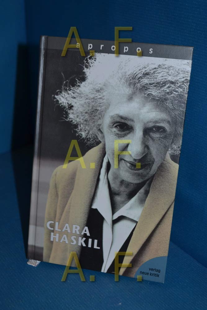Apropos, Bd.7, Clara Haskil Pop culture Books