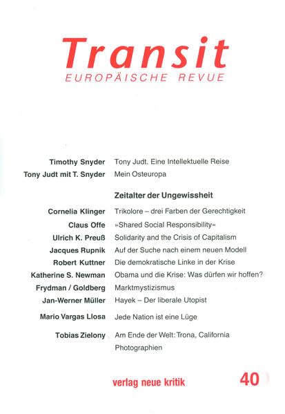 Transit 40: Zeitalter der Ungewissheit German history