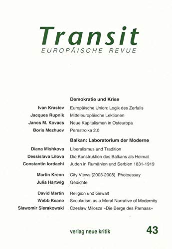 Transit 43: Demokratie und Krise / Balkan: Laboratorium der Moderne Law