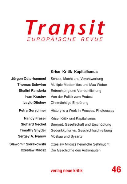 Transit 46. Europäische Revue: Krise Kritik Kapitalismus Books