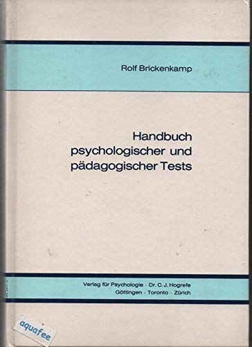 Handbuch psychologischer und pädagogischer Tests Psychology