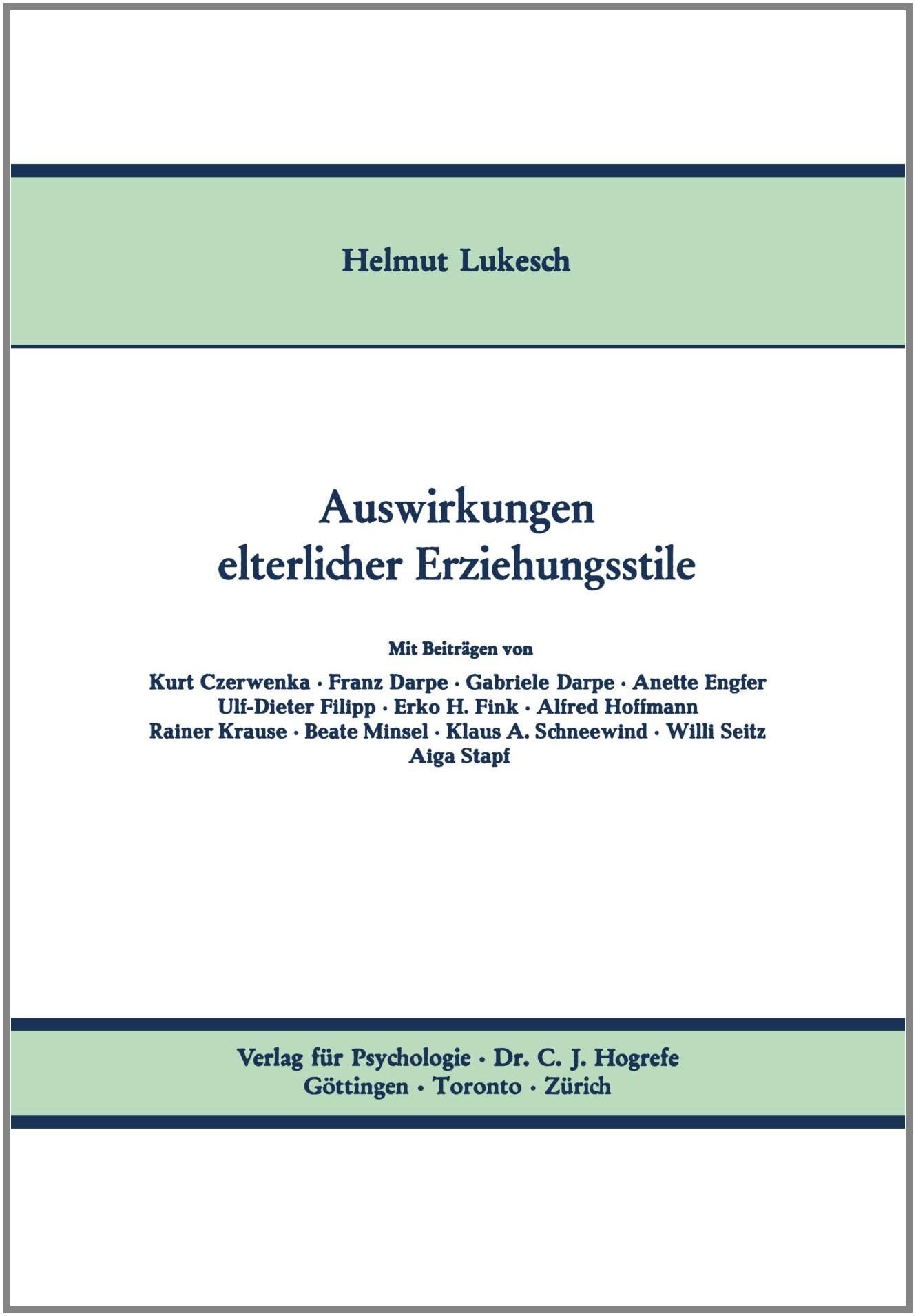 Auswirkungen elterlicher Erziehungsstile Parents & Children