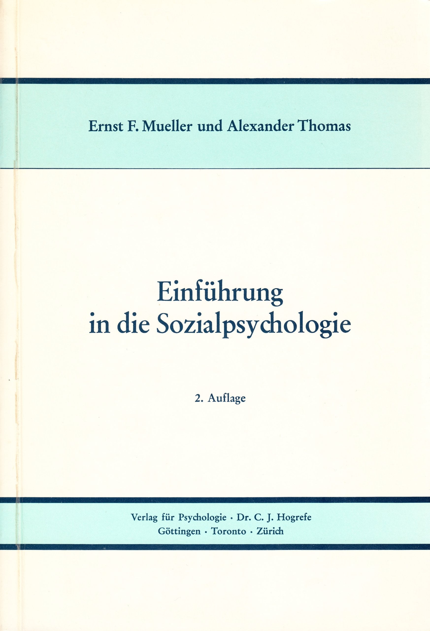 Einführung in die Sozialpsychologie General education