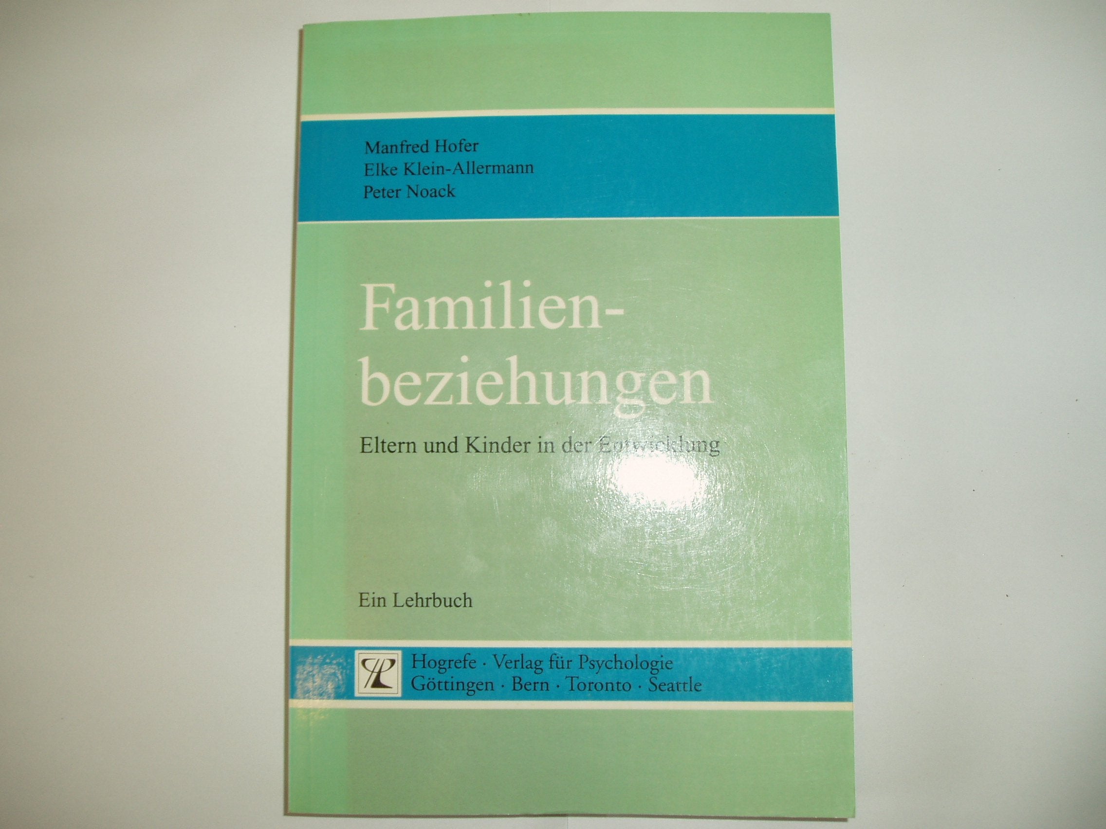 Familienbeziehungen: Eltern und Kinder in der Entwicklung. Ein Lehrbuch Social Sciences
