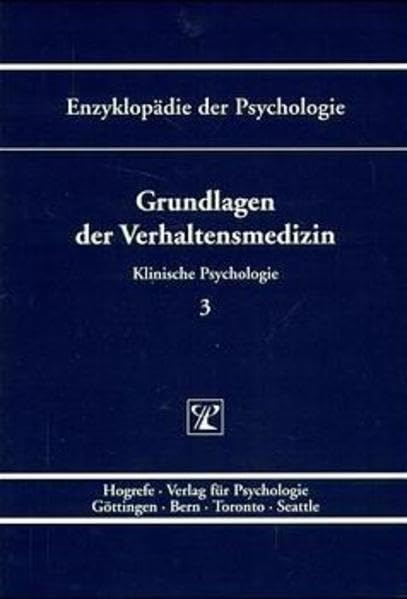 Grundlagen der Verhaltensmedizin book