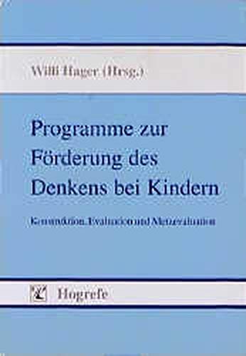 Programme zur Förderung des Denkens bei Kindern: Konstruktion, Evaluation und Metaevaluation Education & Training