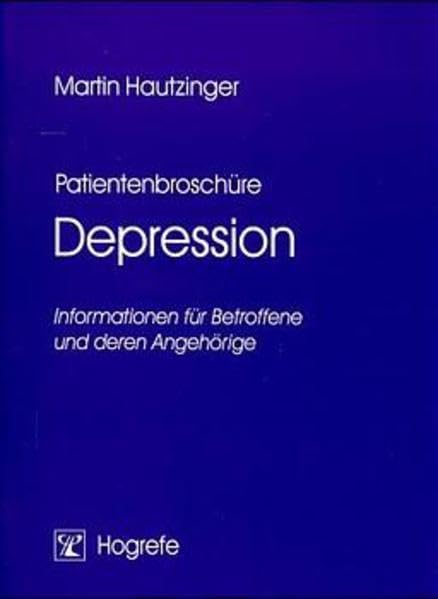 Patientenbroschüre Depression - Martin Hautzinger book