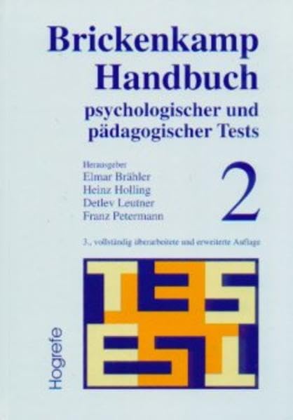 Brickenkamp Handbuch psychologischer und pädagogischer Tests Psychology