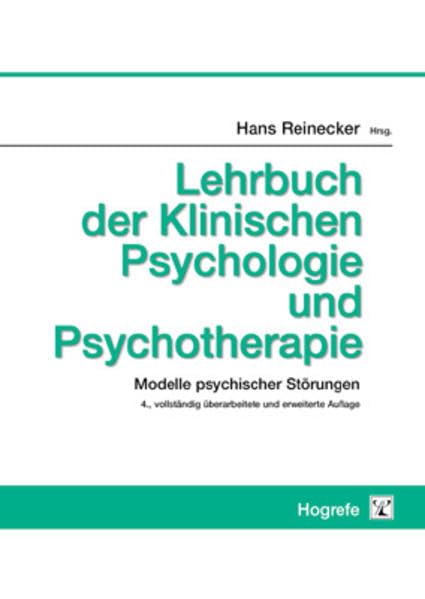 Lehrbuch der Klinischen Psychologie und Psychotherapie Medicine