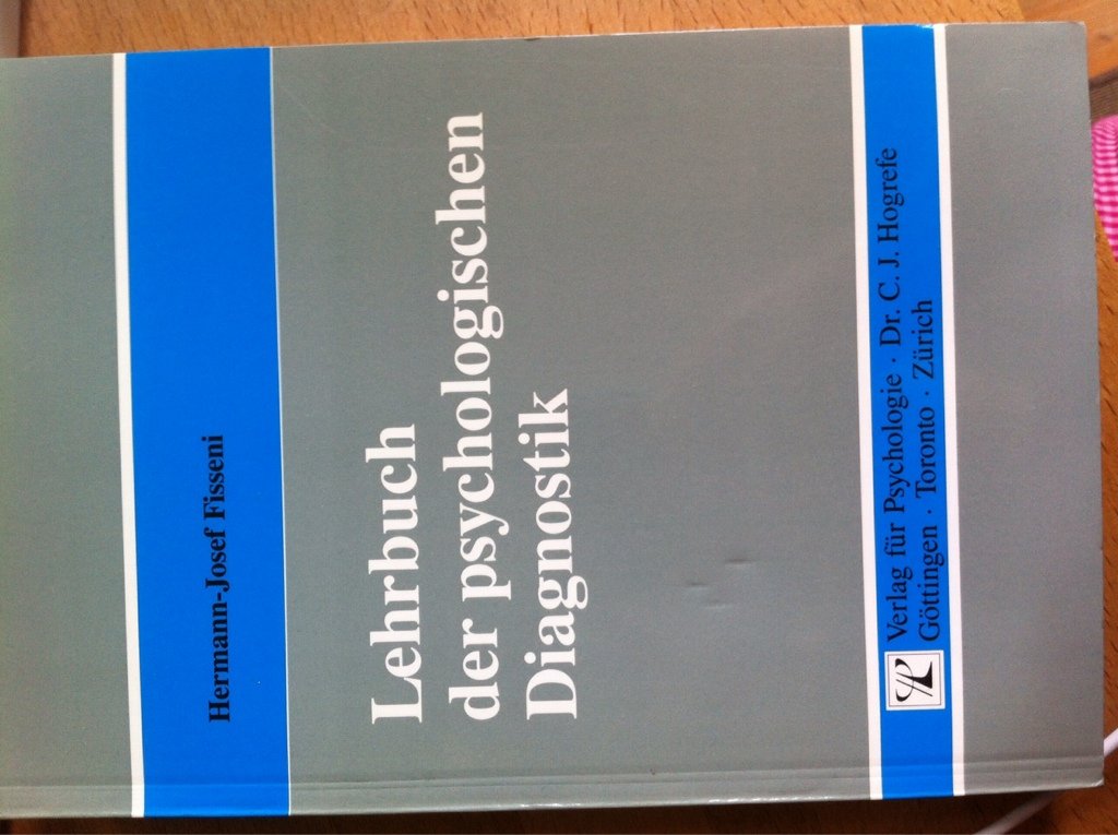 Lehrbuch der psychologischen Diagnostik book