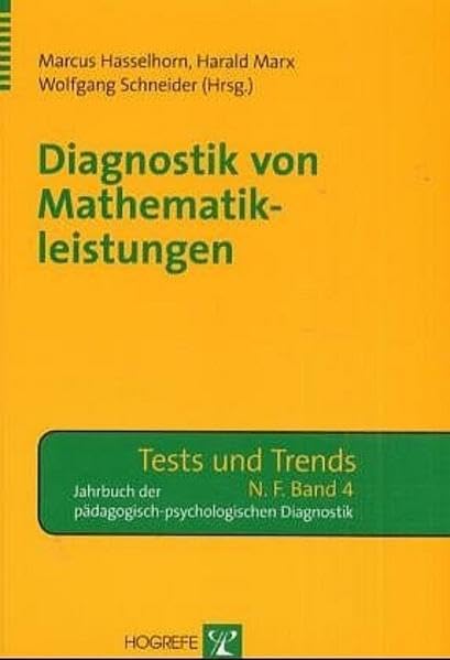 Diagnostik von Mathematikleistungen Education & Training