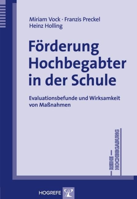 Förderung Hochbegabter in der Schule Psychology