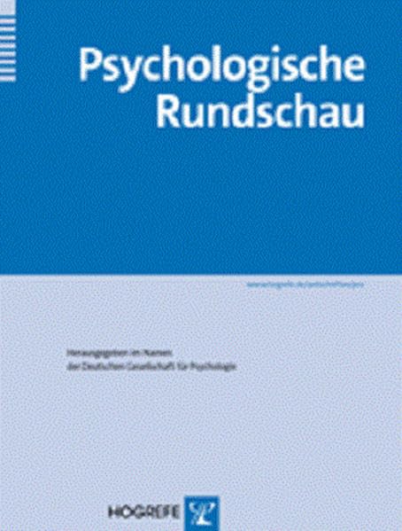 Implementationsforschung: Themenheft der Zeitschrift "Psychologische Rundschau" (Heft 3/2014) Psychology