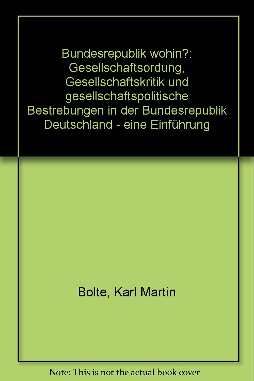 Product Image: Bundesrepublik wohin?