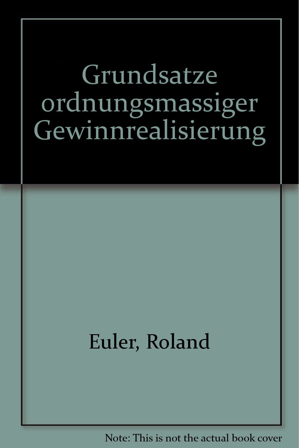 Grundsätze ordnungsmäßiger Gewinnrealisierung Books
