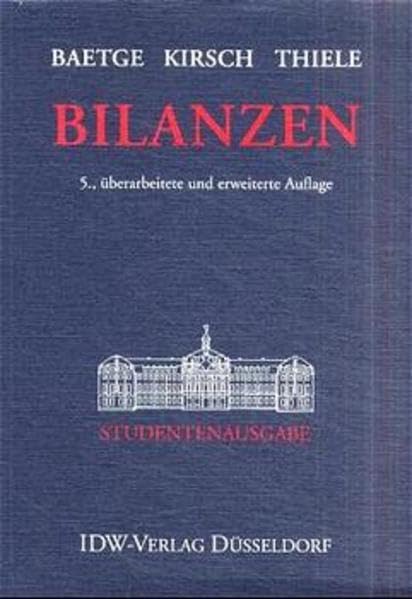 Bilanzen 5. Auflage Studentenausgabe Law