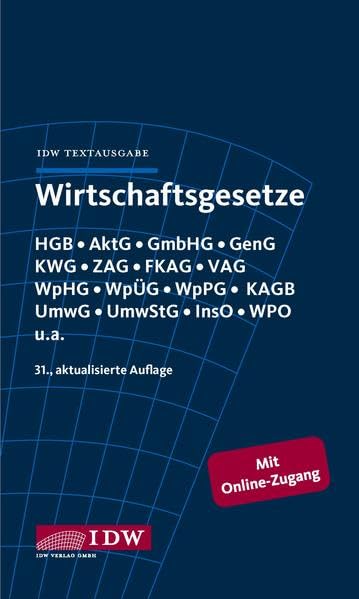 Wirtschaftsgesetze: IDW Textausgabe Law