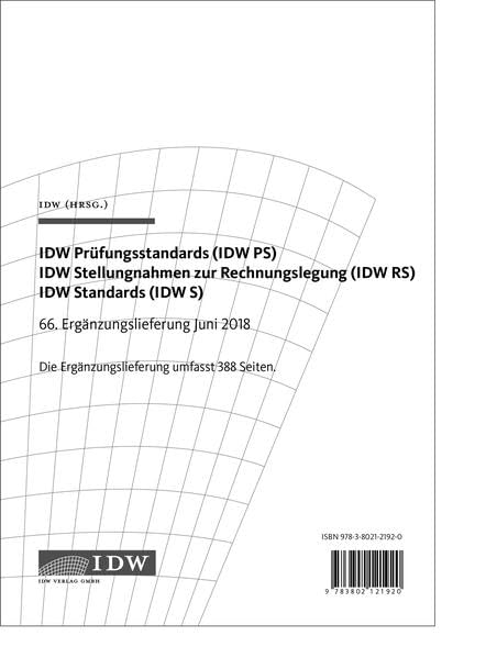 IDW Prüfungsstandards. 66. Ergänzungslieferung book