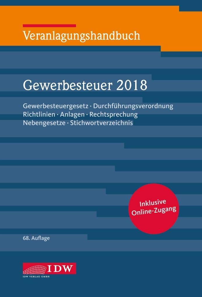 Veranlagungshandb. Gewerbesteuer 2018 Law