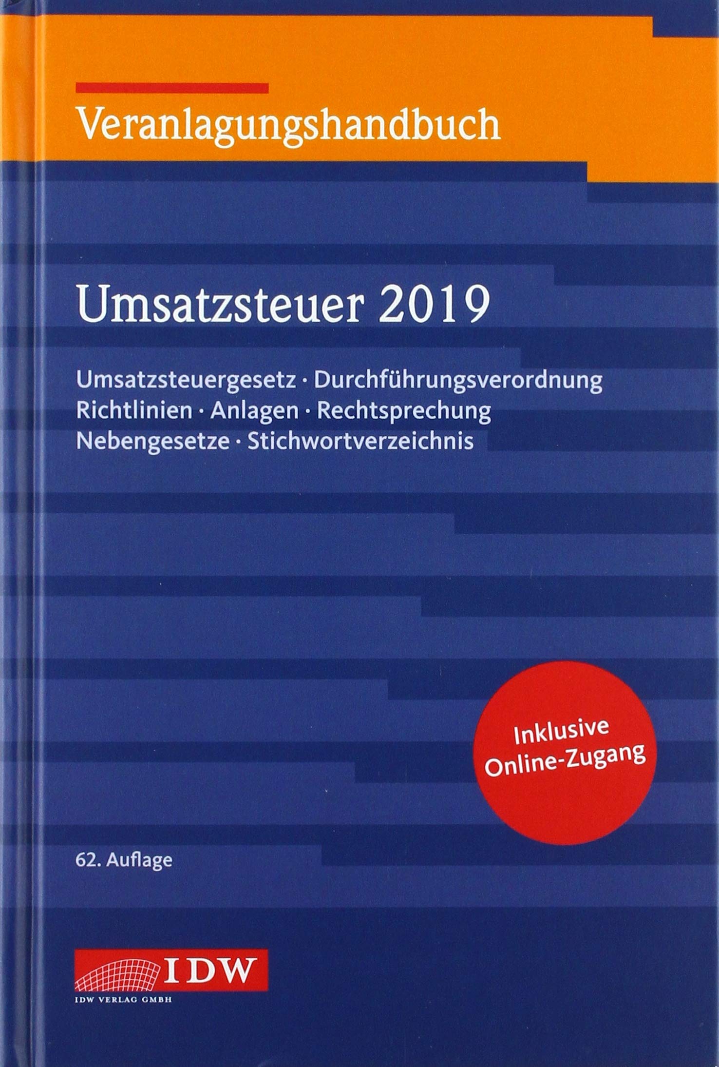 Veranlagungshandbuch Umsatzsteuer 2019 book