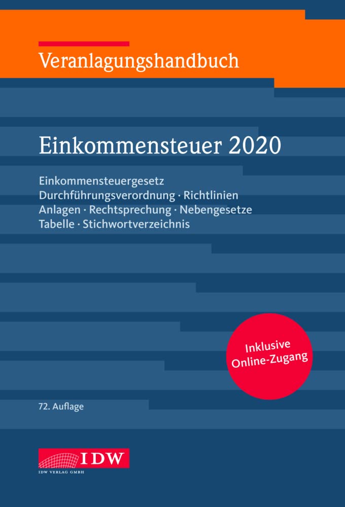 Veranlagungshandbuch Einkommensteuer 2020 Law