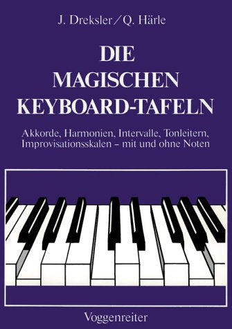 Die magischen Keyboard-Tafeln: Alles auf einen Blick: Akkorde, Harmonien, Tonleitern, Improvisationsskalen, Intervalle - mit und ohne Noten Books