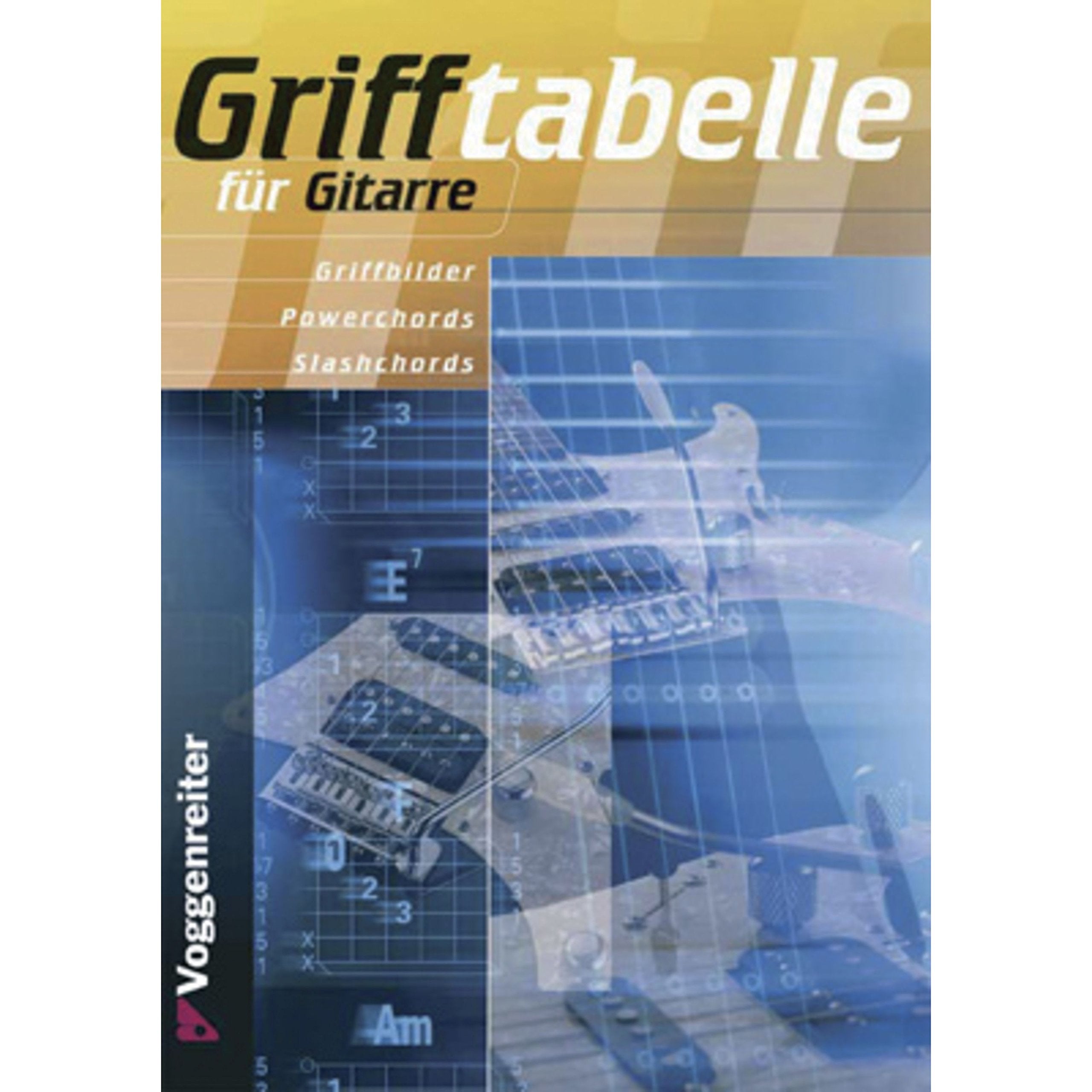 Grifftabelle für Gitarre General education