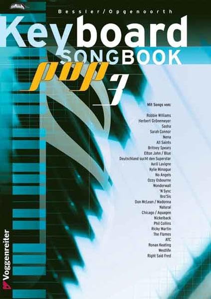 Keyboard Songbook Pop: 40 Top-Hits aus den Pop- und Rock-Charts, bearbeitet für Keyboard mit Begleitautomatik Sheet Music