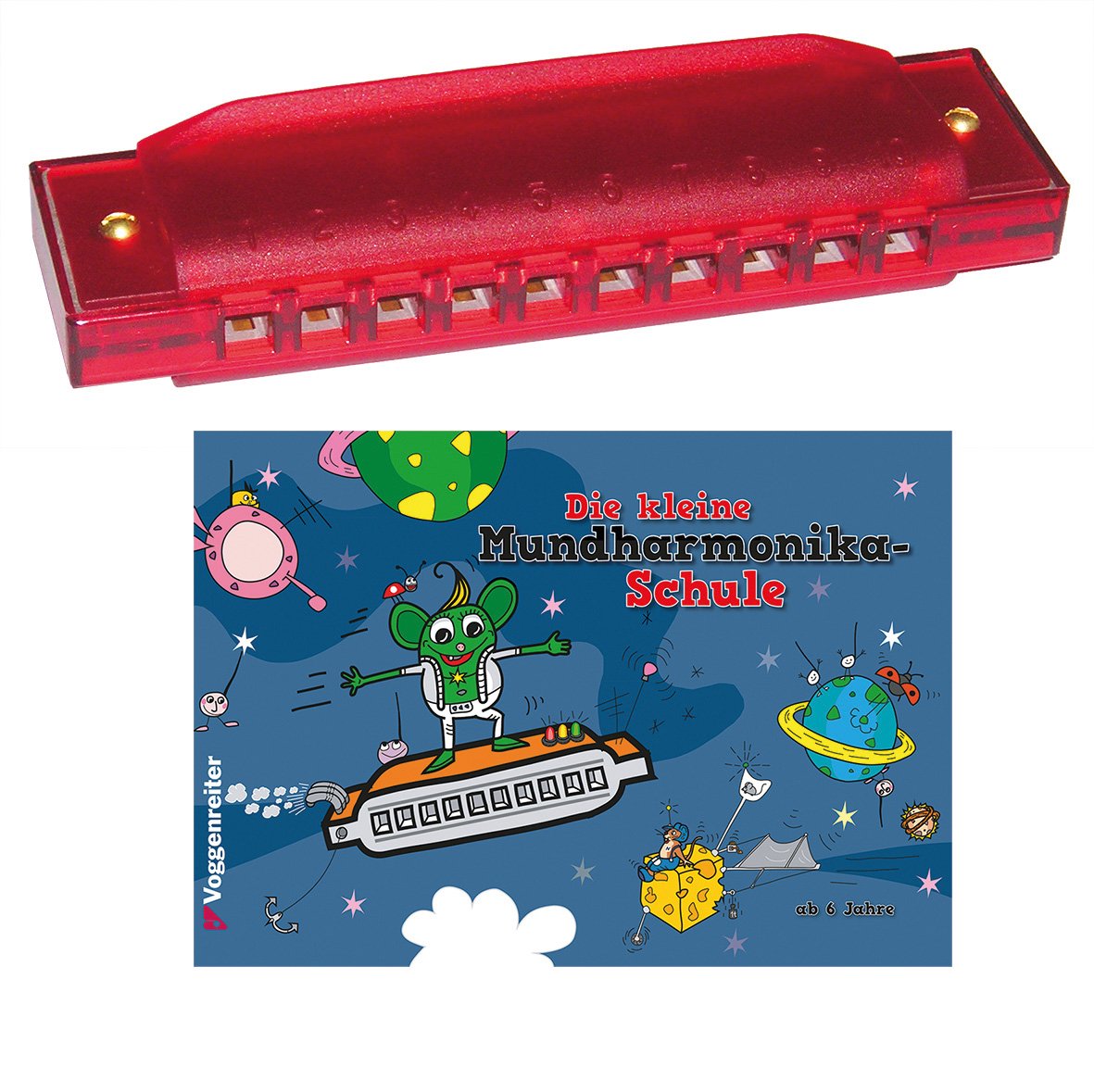 Voggenreiter 556 - Das bunte Mundharmonika-Set: Alles für den sofortigen leichten Einstieg! book