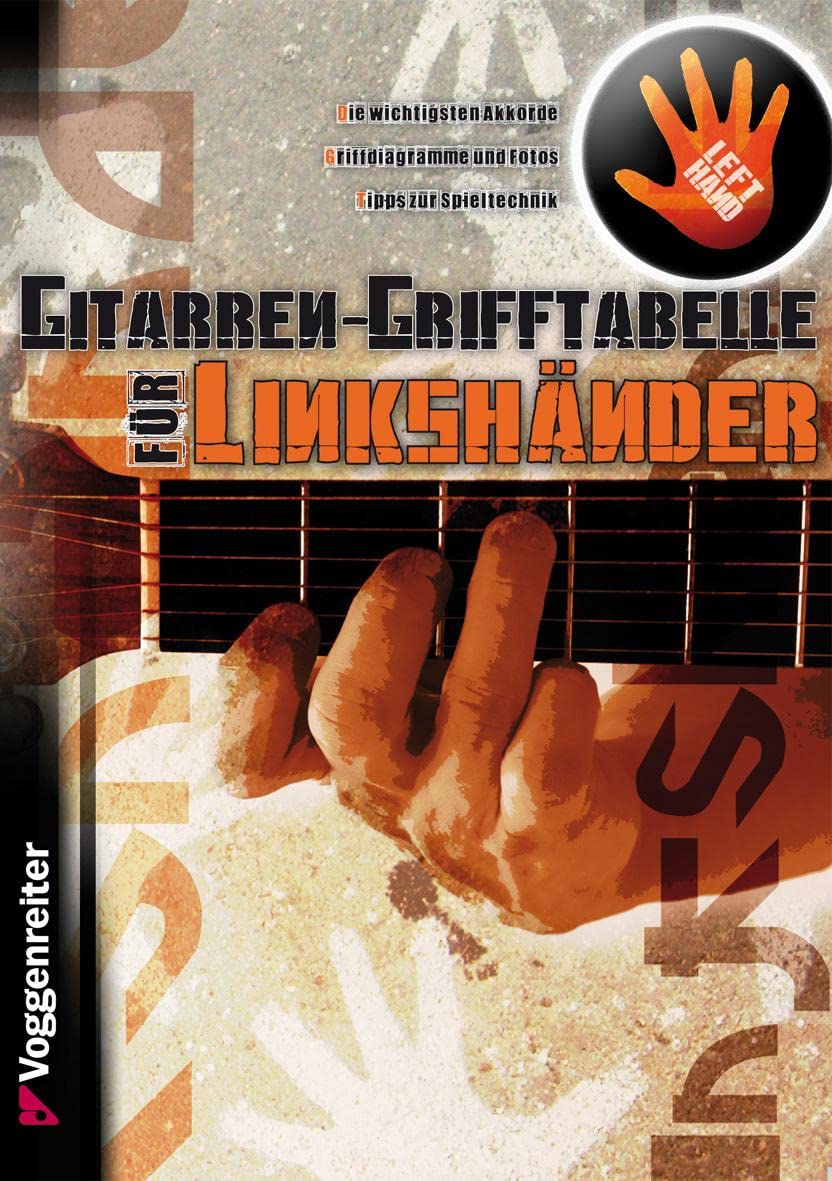 Gitarren-Grifftabelle für Linkshänder Sheet Music