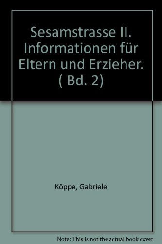 Sesamstrasse II. Informationen für Eltern und Erzieher. ( Bd. 2) Film, Art & Culture