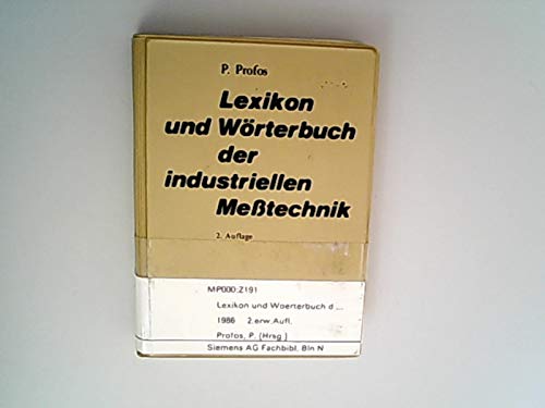 Lexikon und Wörterbuch der industriellen Messtechnik: Deutsch-Englisch-Französisch Foreign Languages ​​& Dictionaries