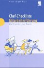 Product Image: Chef-Checkliste Mitarbeiterführung. Die 99 wichtigsten Regeln