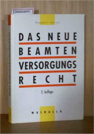 Das neue Beamtenversorgungsrecht Law