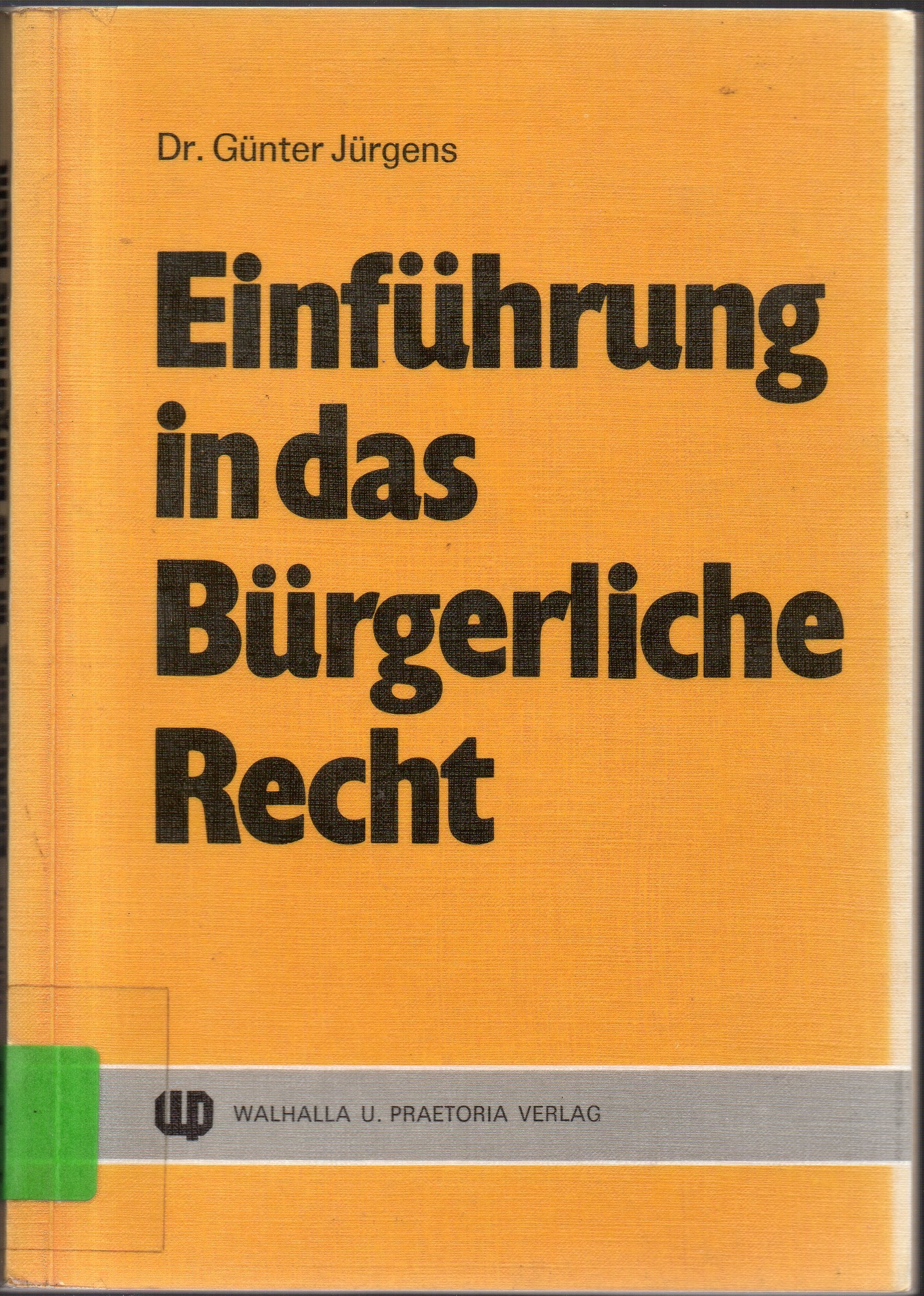 Einführung in das Bürgerliche Recht Law