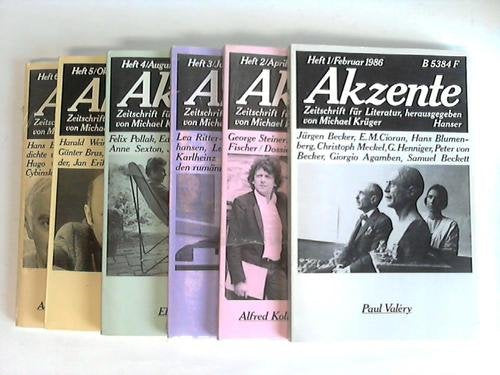 Akzente. Zeitschrift für Literatur. 33. Jahrgang 1986. Heft 1 bis 6 book