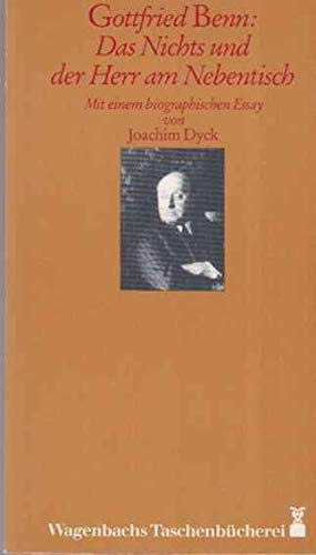 Das Nichts und der Herr am Nebentisch. 50 Gedichte. Mit einem biographischen Essay Books