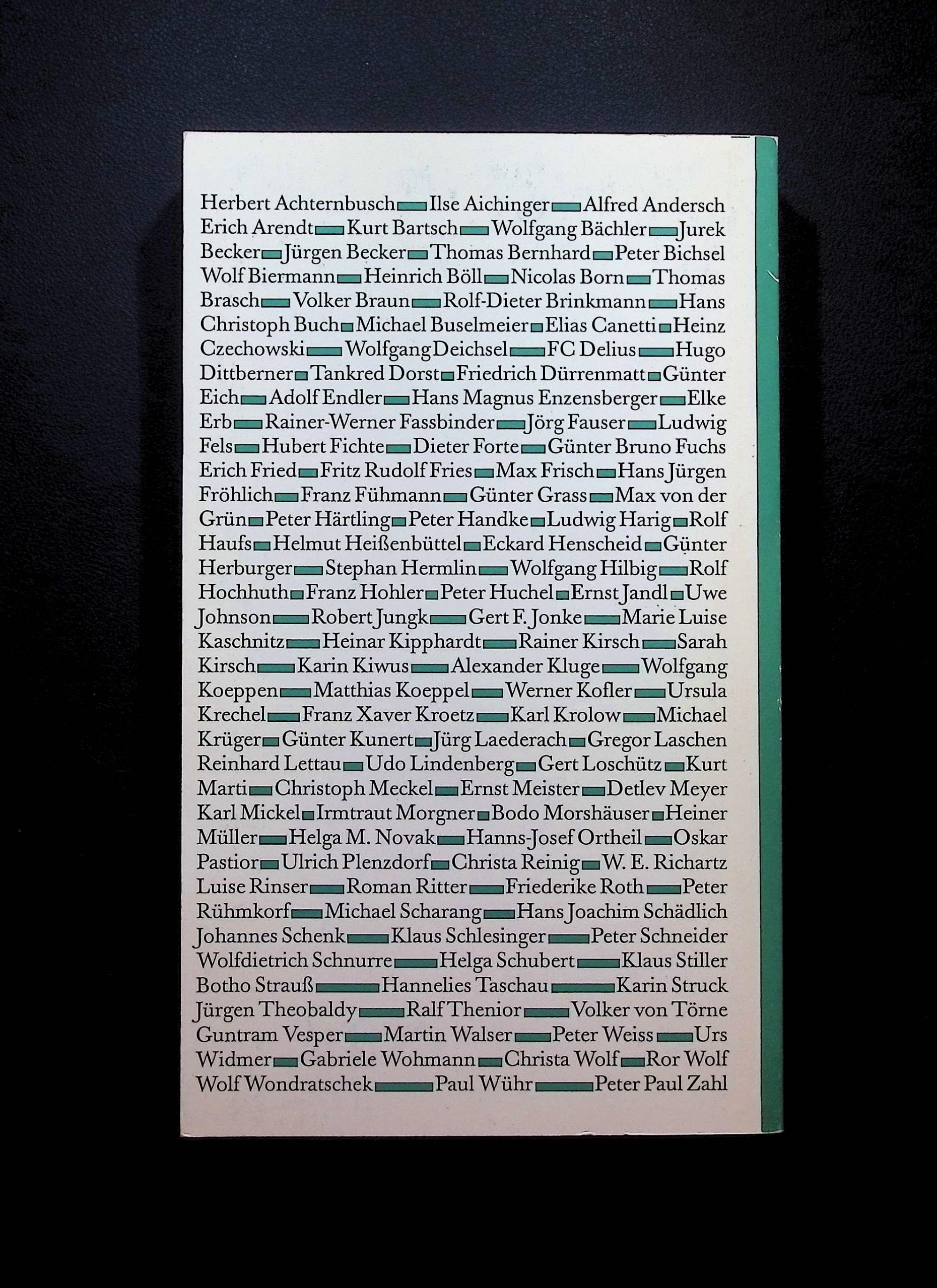 Lesebuch, Deutsche Literatur der siebziger Jahre Books